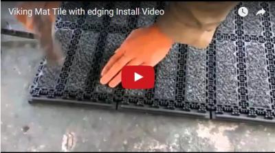 Viking Mat Tile avec bordure Installation vidéo